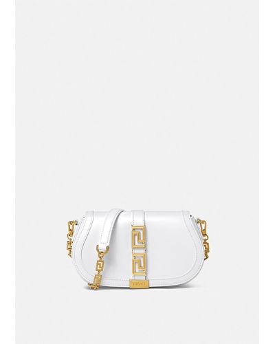 Versace Greca Goddess Shoulder Bag - White