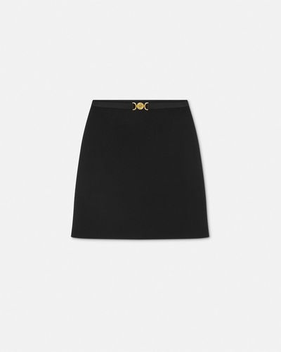 Versace Medusa '95 Wool-blend A-line Skirt - Black