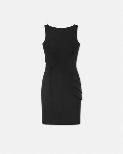 Versace Wool-blend Mini Dress - Black