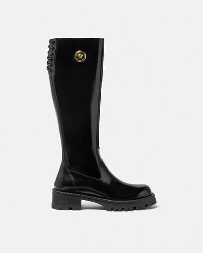 Versace Alia Knee-high Boots 35 Mm - Black