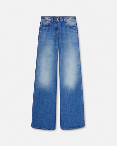 Versace Medusa '95 Wide Flared Jeans - Blue