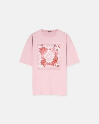 Versace Barocco Sea Oversized T-shirt - Pink