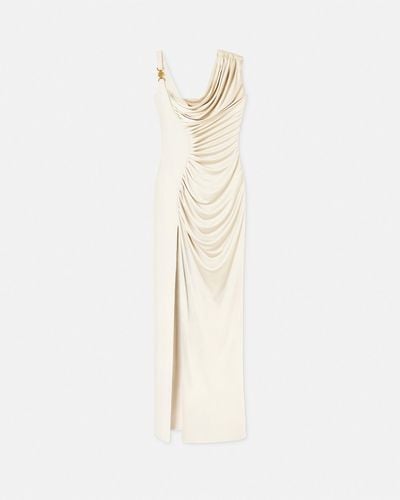 Versace Medusa '95 Draped Gown - White