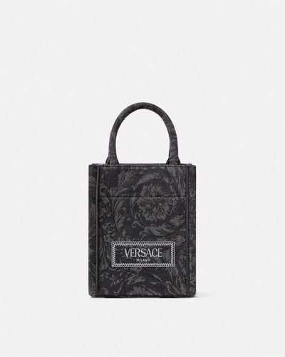 Versace Barocco Athena Mini Tote Bag - Black
