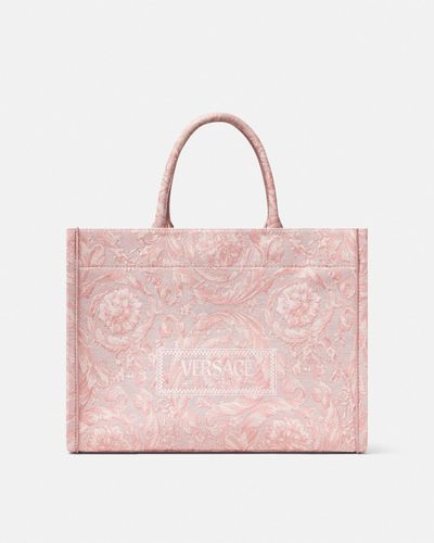 Versace Barocco Athena Tote Bag - Pink