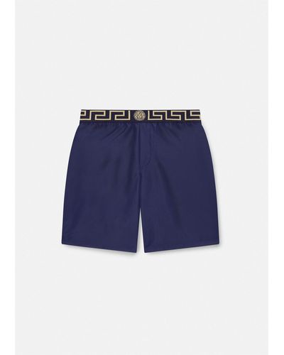 Versace Greca Border Boardshorts - Blue