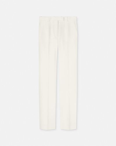 Versace Grain De Poudre Straight-leg Pants - White