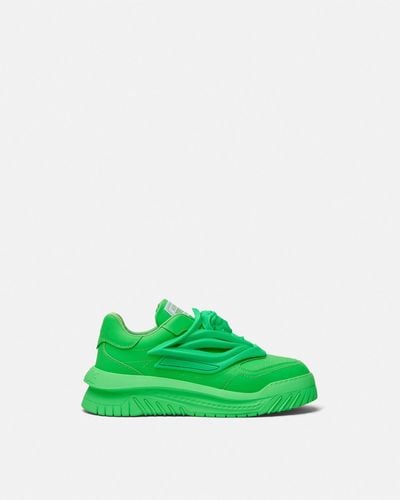 Versace Odissa Leather Sneaker - Green