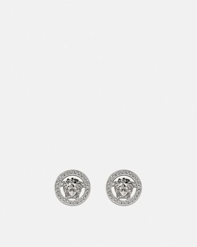 Versace Crystal Medusa '95 Earrings - White