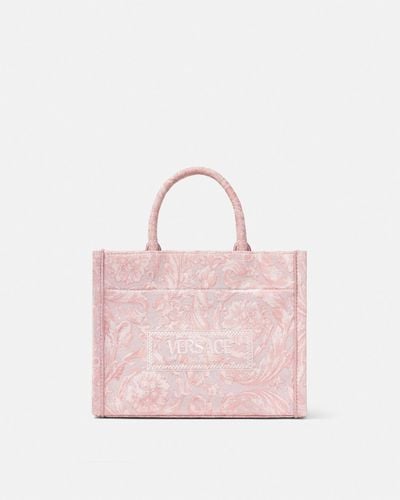 Versace Barocco Athena Small Tote Bag - Pink
