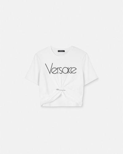 Versace Safety Pin 1978 Re-edition Logo T-shirt - White