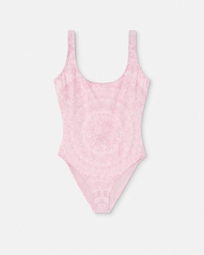 Versace Barocco One-piece Swimsuit - Pink