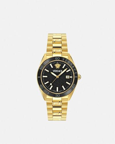 Versace V-dome Watch - Metallic