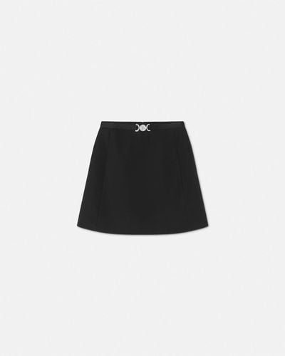 Versace Medusa '95 Grain De Poudre Mini Skirt - Black