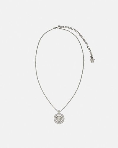 Versace Medusa '95 Pendant Necklace - White