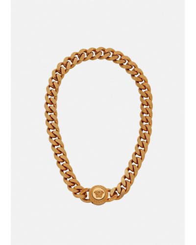 Versace Medusa Chain Necklace - Metallic