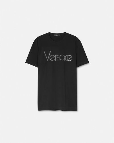 Versace Crystal 1978 Re-edition Logo T-shirt - Black