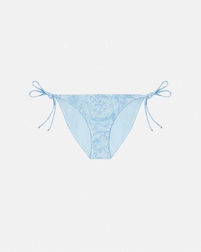 Versace Barocco Bikini Bottoms - Blue