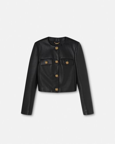 Versace Leather jackets for Women | Online Sale up to 84% off | Lyst