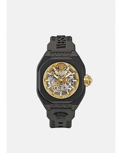 Versace V-legend Skeleton Watch - Black