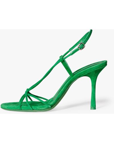 Victoria Beckham Gaia Sandal In Emerald - Green