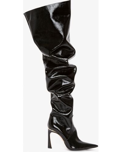 Victoria Beckham Thigh High Pointy Boot - Black