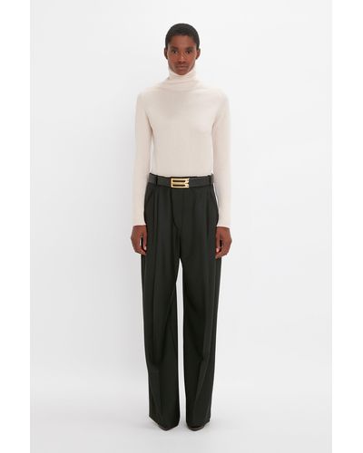 Victoria Beckham Polo Neck Jumper - White