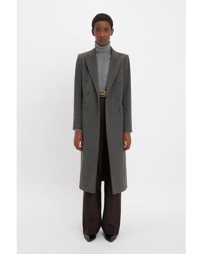 Victoria Beckham Tailored Slim Coat - Grey