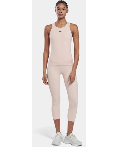 Victoria Beckham Reebok X Vb Fitted Tank In Coral Glow - Pink