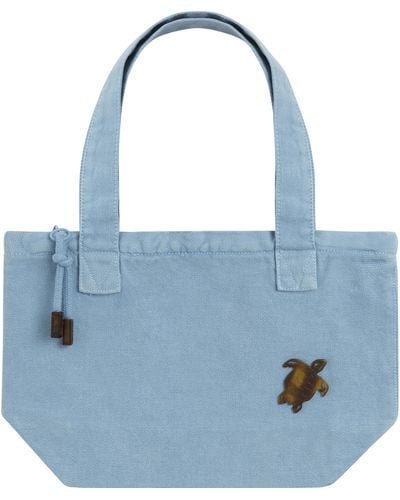 Vilebrequin Mini-strandtasche, Gefärbt Mit Mineralfarbstoff - Blau