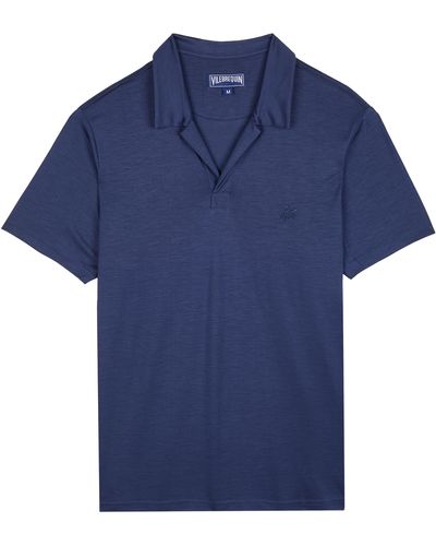 Vilebrequin Polo Shirt Solid - Blue