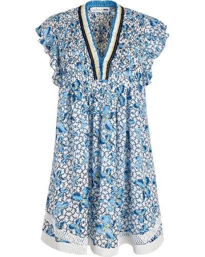 Vilebrequin Mini robe femme iris lace- x poupette st barth - sasha - Bleu