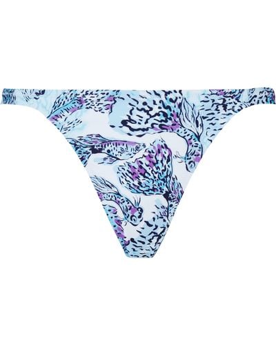 Vilebrequin Tanga Bikini Bottom Isadora Fish - Blue
