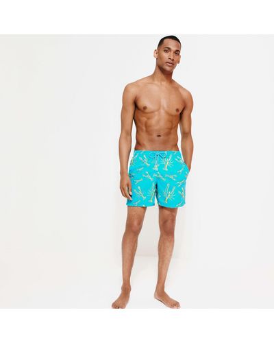 Vilebrequin Swim Shorts Embroidered Lobsters - Limited Edition - Blue