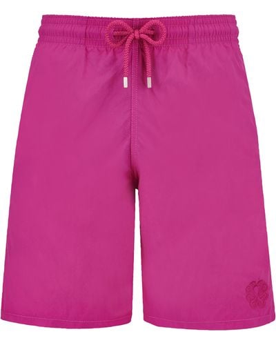 Vilebrequin Long Swim Trunks Water-reactive Poulpes - Pink