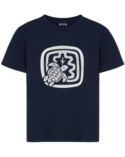 Vilebrequin T-shirt en coton femme - tee shirt - laora - Bleu