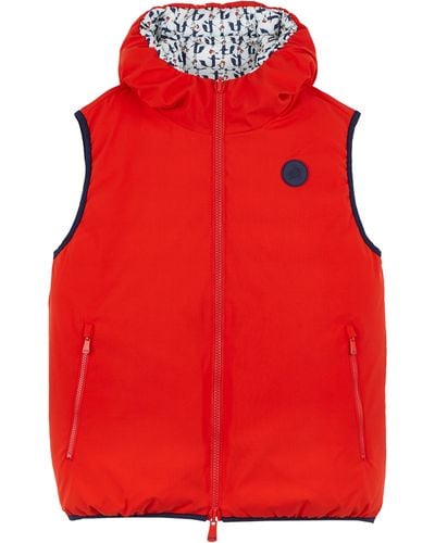 Vilebrequin Sleeveless Reversible Jacket Cocorico! - Red
