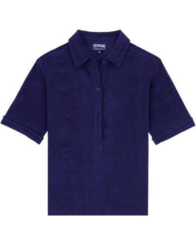 Vilebrequin Terry Polo Solid - Blue