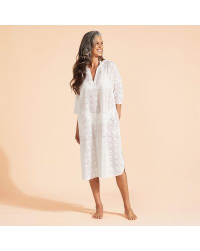 Vilebrequin Cotton Cover-up Broderies Anglaises - Natural