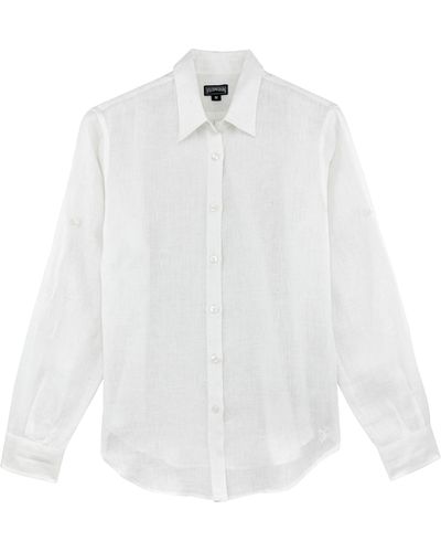Vilebrequin Leinenhemd - Weiß