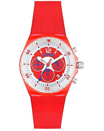 Vilebrequin Orologio cronografo in acciaio - watches - aion - Rosso