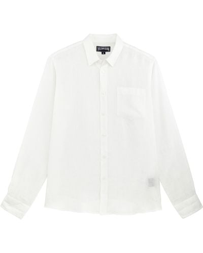 Vilebrequin Linen Shirt Solid - White