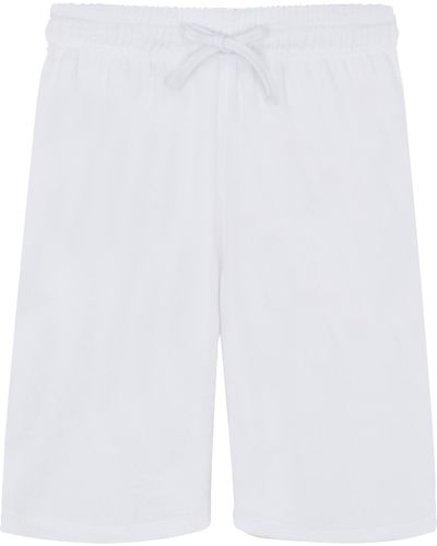 Vilebrequin Terry Bermuda Shorts Solid - White