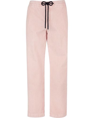 Vilebrequin Large Lines Corduroy Jogger Pants Vintage - Pink