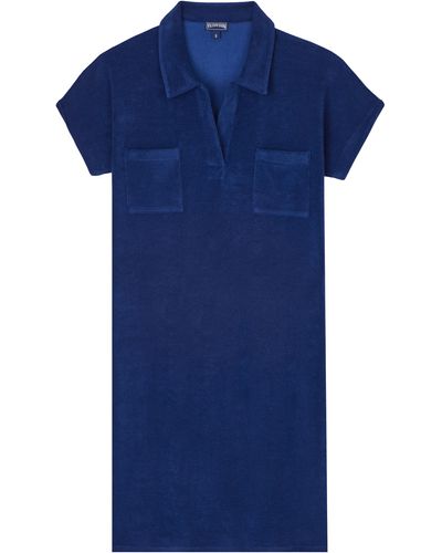 Vilebrequin Terry Polo Dress Solid - Blue