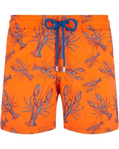Vilebrequin Embroidered Swimwear Lobsters - Orange