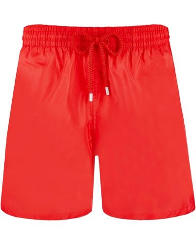 Vilebrequin Swim Trunks Ultra-light And Packable Solid - Red
