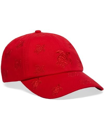 Vilebrequin Embroidered Cap Turtles All Over - Rot