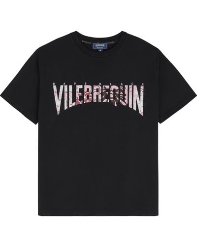 Vilebrequin Printed T-shirt Bandana Logo - Black