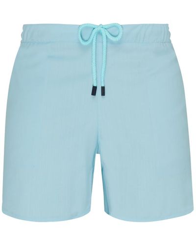 Vilebrequin Bermuda en laine super 120 homme - barry - Bleu